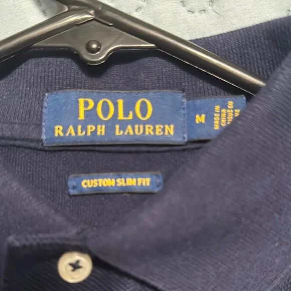 Polo Ralph Lauren Navy Embroidered Polo Shirt - Picture 6 of 6